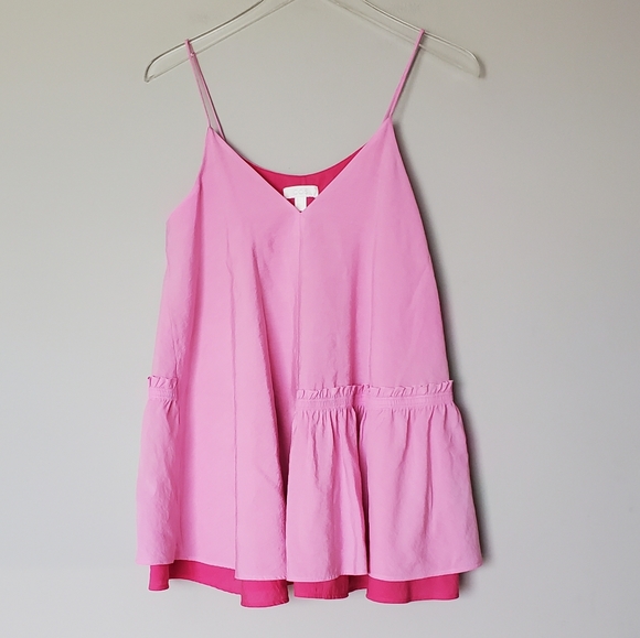 COS Tiered Vest Tunic Top in Pink - Picture 5 of 12